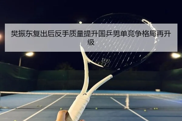 樊振东复出后反手质量提升国乒男单竞争格局再升级